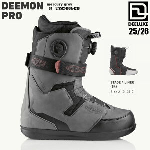 �y�G���g���[�Ń|�C���g10�{�`12/19 20������y�V�労�ӍՁz25-26 �f�B�[���b�N�X �f�B�[�����v�� S4 �X�m�[�{�[�h �u�[�c DEELUXE DEEMON PRO S4 mercury grey �����Y �X�m�{ �M���` 2026 ���{���K�i