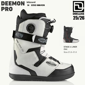 予約 25-26 ディーラックス ディーモンプロ S4 スノーボード ブーツ DEELUXE DEEMON PRO S4 BLIZZARD メンズ スノボ 熱成形 2026 日本正規品