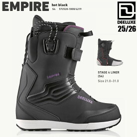 予約 25-26 ディーラックス エンパイア S4 スノーボード ブーツ DEELUXE EMPIRE S4 HOT BLACK メンズ スノボ 熱成形 2026 日本正規品