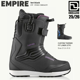 予約 25-26 ディーラックス エンパイア CTF スノーボード ブーツ DEELUXE EMPIRE CTF HOT BLACK メンズ スノボ 熱成形 2026 日本正規品