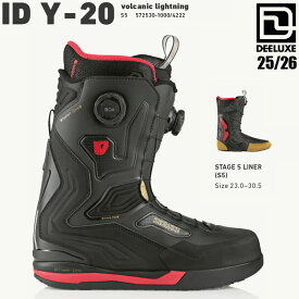 予約 25-26 ディーラックス アイディーY-20 S5 スノーボード ブーツ DEELUXE ID Y-20 S5 VOLCANIC LIGHTNING メンズ スノボ 熱成形 2026 日本正規品