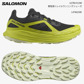 【P5倍お買い物マラソン 7/4 20時～】サロモン SALOMON ULTRA FLOW ウルトラフロー トレッキングシューズ 街履き L47462500 Black/Sulphr/Tyello 日本正規品