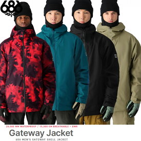 【早期予約特典付】スノーウェア メンズ ジャケット 24-25 686 GATEWAY SHELL JACKET シックスエイトシックス スキー スノーボード 日本正規品
