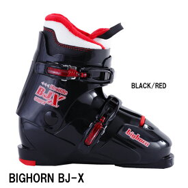 【P10倍 4/19 9:59まで】スキーブーツ ジュニア ビックホーン BIGHORN BJ-X BLK/RED キッズ こども用 スキー 靴 2バックル