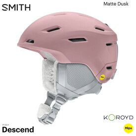 【8/12～16限定★5％OFFクーポン】スミス ヘルメット USフィット 25-26 SMITH Descend MIPS ディセンド ミップス Matte Dusk スキー スノボ プロテクター 正規品