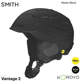 【8/12～16限定★5％OFFクーポン】スミス ヘルメット USフィット 25-26 SMITH VANTAGE 2 MIPS バンテージ2 ミップス MATTE BLACK スキー スノボ プロテクター 正規品
