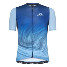 【7/15限定クーポン対象】半袖ジャージ オークリー サイクルジャケット OAKLEY Endurance Dazzle Camo Jersey FOA404398-9ZB GRADIENT SWIRL BL/LT BL ロードバイク 自転車