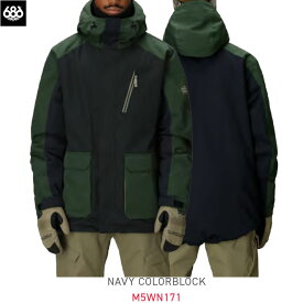 【楽天スーパーSALE★ポイント10倍※要エントリー】Lサイズのみ スノーウェア ジャケット メンズ 25-26 686 Nightline Insulated Jacket スノーボード スキー スノボ NIGHTLINE INS JK NVCB