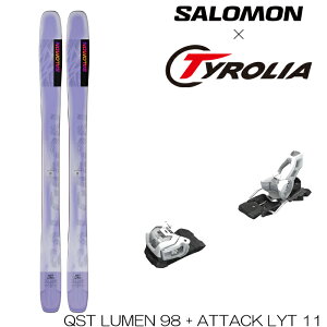 XL[ Zbg fB[X T 24-25 SALOMON QST LUMEN L[GXeB 98 + Tyrolia `A ATTACK LYT11 GW t[Ch XL[ rfBO