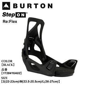 【ポイント10倍！イーグルス感謝祭～11/16迄】予約 ビンディング バートン Burton Step On Re:Flex ステップオン リフレックス 25-26 1728416A02 BLACK レディース 日本正規品