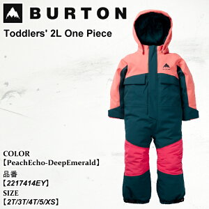 y|Cg5{zy}\ 10/4 20:00`10/9 1:59z\ Xm[EFA o[g Burton Toddlers' 2L One Piece gh[ c[G s[X 25-26 2217414EY PeachEcho-DeepEmerald LbY {Ki
