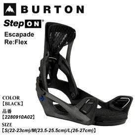 【ポイント10倍！イーグルス感謝祭～11/16迄】予約 ビンディング バートン Burton Step On Escapade Re:Flex ステップオン エスカペイド リフレックス 25-26 2280910A02 BLACK レディース 日本正規品
