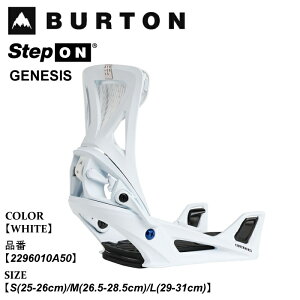 �y�G���g���[�Ń|�C���g10�{�`12/19 20������y�V�労�ӍՁz�r���f�B���O �o�[�g�� Burton Step On GENESIS �X�e�b�v�I�� �W�F�l�V�X 25-26 2296010A50 WHITE �����Y ���{���K�i