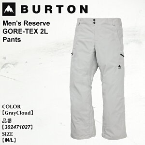 y9/8`9/9聚v|Cg20{z\ Xm[EFA o[g Burton Reserve GORE-TEX 2L Pants U[u SebNX c[G pc 25-26 302471027 GrayCloud Y {Ki