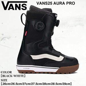 \ u[c oY @Y I[ v 25-26 VANS AURA PRO 02039012507 BLACK-WHITE Xm[{[h XL[ Y {Ki