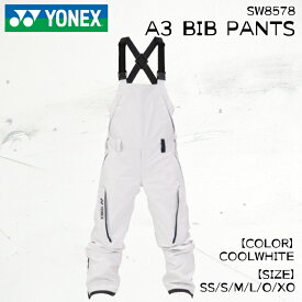 予約 25-26 ヨネックス エースリー ビブ パンツ スノーボード スキー スノーウェア YONEX A3 BIB PANTS クールホワイト ユニセックス ウェア 2026 日本正規品