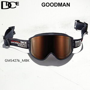 予約 ゴーグル ダイス DICE GOODMAN グッドマン GM54276 25-26 MBK (C-UL LPU/BRZ) 調光×ULTRA 日本正規品