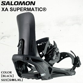 【2月はポイント10倍※要エントリー】ビンディング サロモン スーパーマチック 25-26 SALOMON XA SUPERMATIC? L47940100 スノーボード BLACK ユニセックス 日本正規品