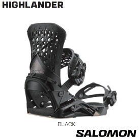 【エントリーでポイント10倍】予約 ビンディング サロモン ハイランダー 25-26 SALOMON HIGHLANDER L47940300 スノーボード BLACK ユニセックス 日本正規品