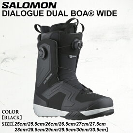【エントリーでポイント10倍】予約 ブーツ サロモン ダイアログ デュアル ボア ワイド 25-26 SALOMON DIALOGUE DUAL BOA? WIDE L49165200 スノーボード メンズ 日本正規品