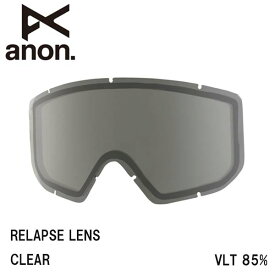 アノン anon RELAPSE LENS スペアレンズ クリア clear ゴーグル レンズ スノーボード 交換レンズ VLT85%