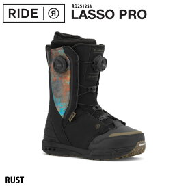 25-26 RIDE ライド スノーボードブーツ LASSO PRO RUST ラッソプロ メンズ スノボ ダブルボア ダイヤル ブーツ 日本正規品