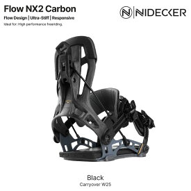 【P5倍お買い物マラソン 7/4 20時～】予約 25-26 スノーボード ビンディング NIDECKER ナイデッカー FLOW NX2 CARBON フロウエヌエックス2カーボン 日本正規品