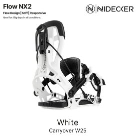 【P5倍お買い物マラソン 7/4 20時～】予約 25-26 スノーボード ビンディング NIDECKER ナイデッカー FLOW NX2 WHITE フロウエヌエックス2 ホワイト 日本正規品