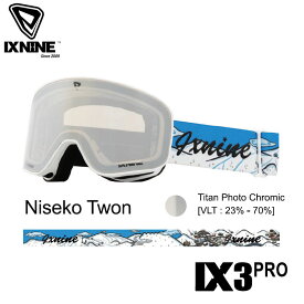 【早期予約】アイエックスナイン ix9 IXNINE Niseko Town 24-25 IX3 PRO Photo Chromic Lens スキー スノーボード ゴーグル ユニセックス 日本正規品