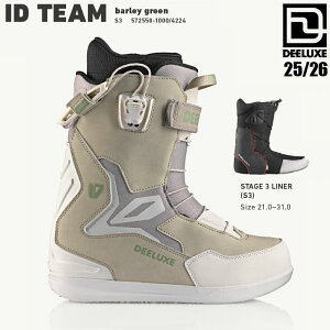 予約 25-26 ディーラックス チームアイディー スノーボード ブーツ DEELUXE TEAM ID barely green メンズ スノボ フリースタイル 2026 日本正規品