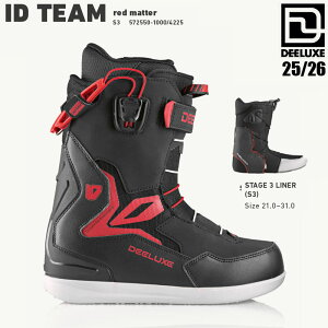 �y2���̓|�C���g10�{���v�G���g���[�z25-26 �f�B�[���b�N�X �`�[���A�C�f�B�[ �X�m�[�{�[�h �u�[�c DEELUXE TEAM ID red matter �����Y �X�m�{ �t���[�X�^�C�� 2026 ���{���K�i