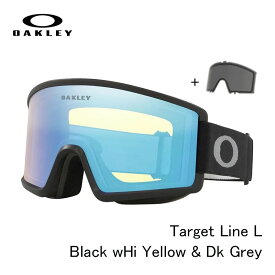 【P5倍お買い物マラソン 7/4 20時～】オークリー ゴーグル ターゲットライン エム OAKLEY Target Line M oo7121-20 Black Hi Yellow & Dk Grey 日本正規品