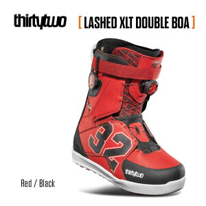 y|Cg10{IubNtCf[z\ 25-26 thirtytwo LASHED XLT DOUBLE BOA Xm[{[h u[c T[eB[c[ bVhXLT_u{A BLACK/RED {Ki Xm{