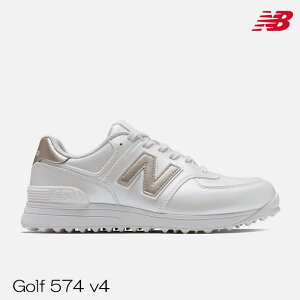 �S���t�V���[�Y ���f�B�[�X �X�p�C�N���X �j���[�o�����X NEWBALANCE Golf 574 v4 WG574A4 WHITE with PINK SALT WG574 �s���N ���{���K�i