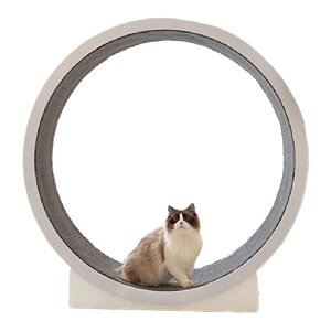 キャットホイール ネコ専用ルームランナー 猫 回し車 ランニングホイール キャットウォーク 回転 ローラー 組立不要 静音 軽量 直径120cm 運動不足や トレス解消 猫ランニングマシン 滑り防