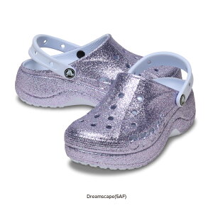 �y20%OFF ���������zcrocs �o�� �v���b�g�t�H�[�� �O���b�^�[ �N���b�O Baya Platform Glitter Clog �T���_�� �E�B�����Y ���f�B�[�X ���� �N���b�N�X �N���b�N�X���f�B�[�X 208459 �V�F �Z�[��