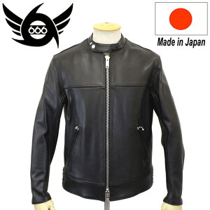 ���K�戵�X 666 LJM-21TF TIGHT FIT MANDARIN COLLAR CENTER ZIP L.JKT (�^�C�g�t�B�b�g �}���_�����J���[ �Z���^�[�W�b�v ���U�[�W���P�b�g) ���{�� BLACK