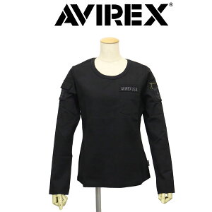 K戵X AVIREX (ABbNX) 6213170 1938002 L-L/S FATIGUE TEE OX[u t@eB[O fB[XTVc 012(809)BLACKCAMO