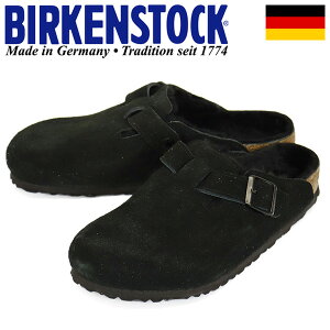 ���K�戵�X BIRKENSTOCK (�r���P���V���g�b�N) 0259881 BOSTON SHEARLING �{�X�g���V�A�����O �X�G�[�h���U�[�T���_�� BLACK ���M�����[�� BI221