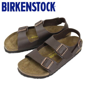 正規取扱店 BIRKENSTOCK (ビルケンシュトック) MILANO (ミラノ) ビルコフロー サンダル レギュラー(幅広) ダークブラウン BI062