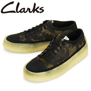 K戵X Clarks (N[NX) 26174026 Caravan Low Lo[ YV[Y Blk/KhakiFloral CL088