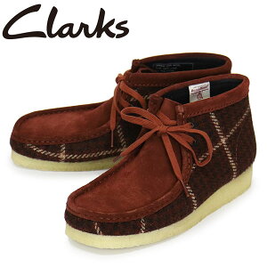 K戵X Clarks (N[NX) 26182793 Wallabee Boot r[u[c Y U[u[c Rust Tweed Comb CL150