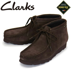 K戵X Clarks (N[NX) 26183075 Wallabee GTX r[ SAebNX Y u[c Dark Brown Suede CL153