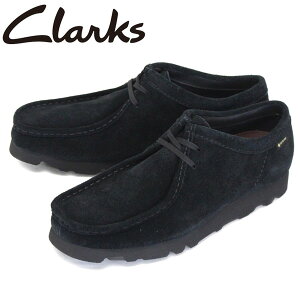 K戵X Clarks (N[NX) 26149449 Wallabee GTX r[ SAebNX Y V[Y Black Suede CL018