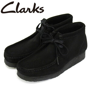 K戵X Clarks (N[NX) 26155521 Wallabee Boot r[u[c fB[X U[u[c Black Suede CL045