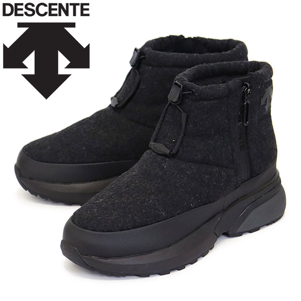 正規取扱店 DESCENTE (デサント) DM1SJD20 ACTIVE WINTER BOOTS SHORT アクティブ ウィンター ブーツ BKxGRY(ウール素材) DES006