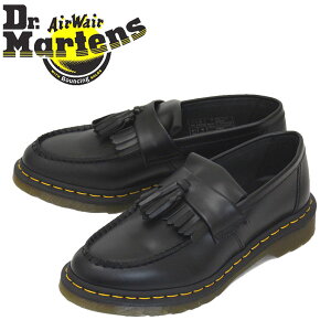 正規取扱店 Dr.Martens (ドクターマーチン) 22209001 ADRIAN YELLOW STITCH エイドリアン イエローステッチ レザー タッセルローファー BLACK