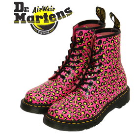 正規取扱店 Dr.Martens (ドクターマーチン) WMS 27652682 1460 CORE PRINT 8ホール レディースブーツ CLASH PINK LOUD LEOPARD