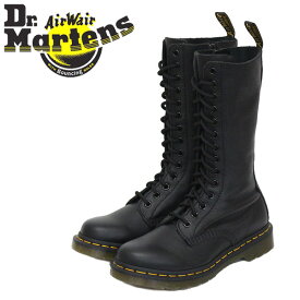 正規取扱店 Dr.Martens (ドクターマーチン) WMS 1B99 14EYE レディース ロング レザーブーツ BLACK