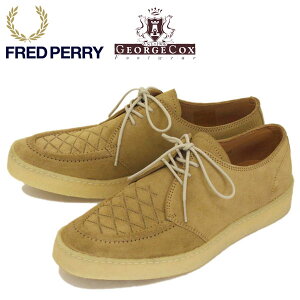 K戵X FRED PERRY (tbhy[) x GEORGE COX (W[WRbNX) Wl[ B1910-H75 POP BOY SUEDE XEF[h[XAbvV[Y LIGHT GINGER FP328